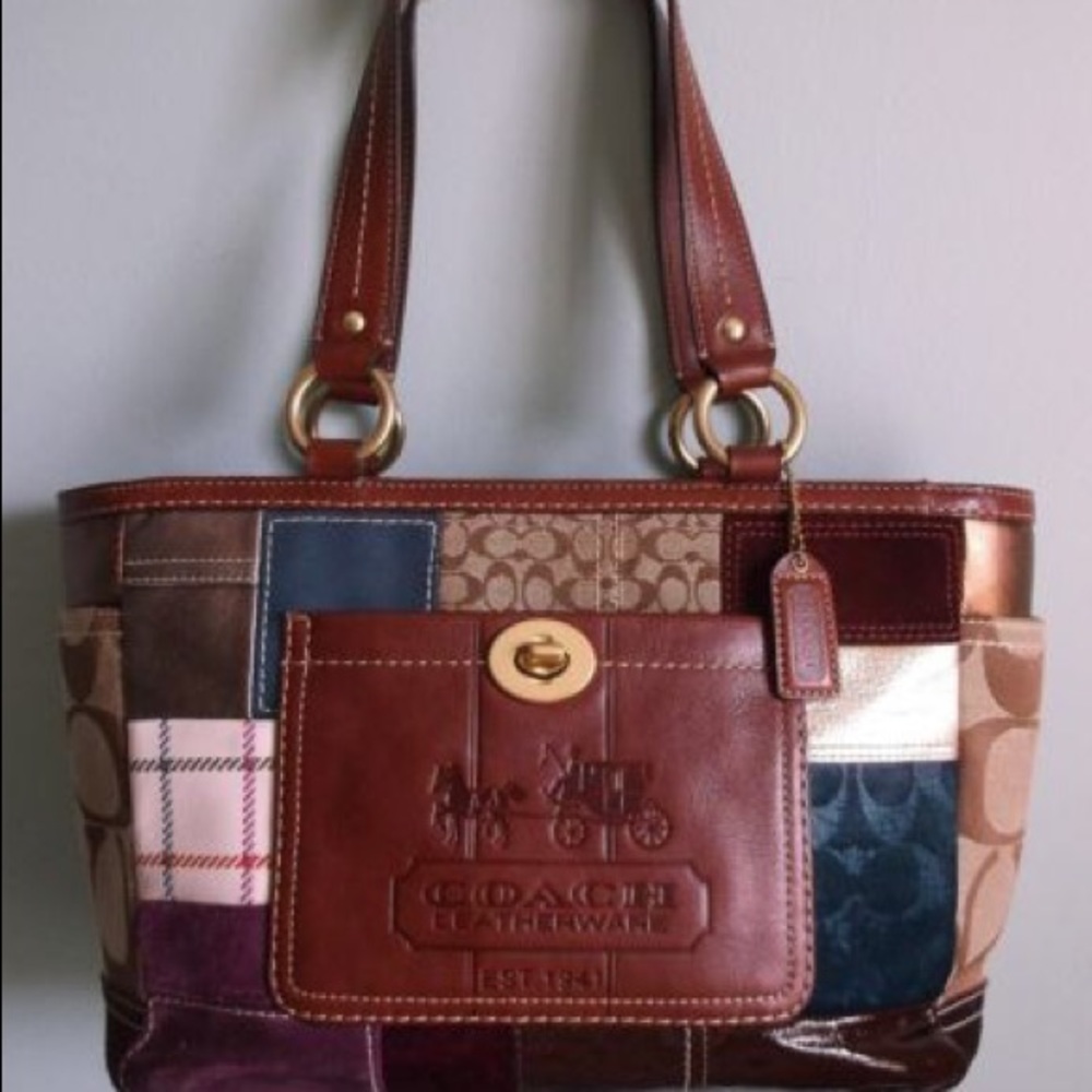 Patchwork Coach Purse Circa 2007 - image 8